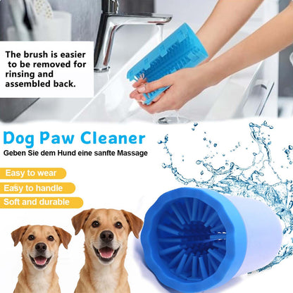 Dog Paw Cleaner and Washer Kit with Towel