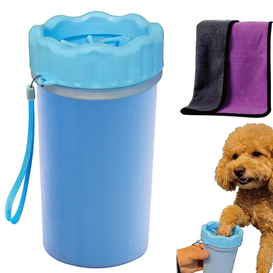 Dog Paw Cleaner and Washer Kit with Towel