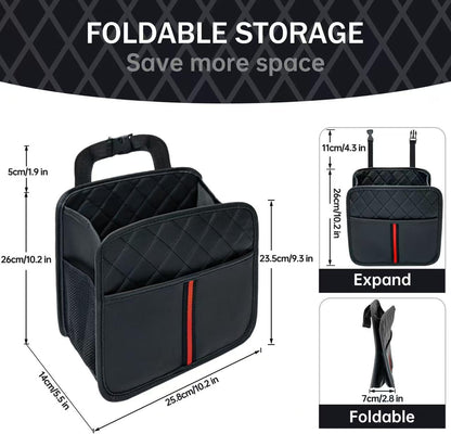 Car Seat Back Organizer with Storage Pockets, 2 Pack Multi Hanging Car Seat Organizer Backseat Car Organizer, Leather Backseat Car Organizer for Kids & Adults with Cup Holders Car Travel Accessories