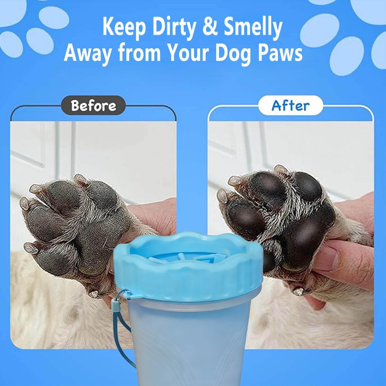 Dog Paw Cleaner and Washer Kit with Towel